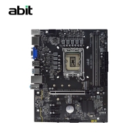 升技(abit)H610M VDH 深空黑 电脑主板支持CPU12100/12400F/13400