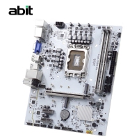 升技(abit)H610M VDH 雪山白 电脑主板支持CPU12100/12400F/13400